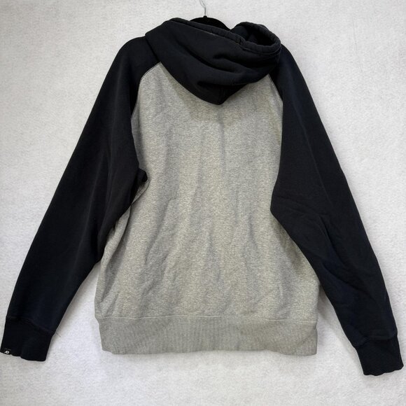 Nike Hoodie Mens 2XL Gray Black Full Zip Athletic Dept Spell Out Sweatshirt - Picture 12 of 15